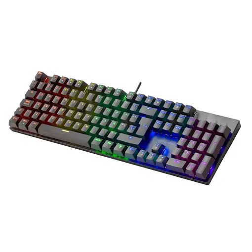 Mars Gaming MK422 Negro, Teclado Mecánico Gaming RGB, Antighosting, Switch Mecánic