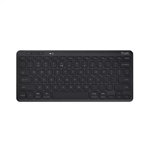 Trust Lyra teclado Oficina USB + RF Wireless + Bluetooth QWERTY Español Negro