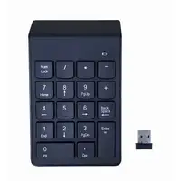 Gembird KPD-W-02 teclado numérico Portátil/PC Bluetooth Negro