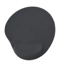 Gembird MP-GEL-BLACK alfombrilla para ratón Negro