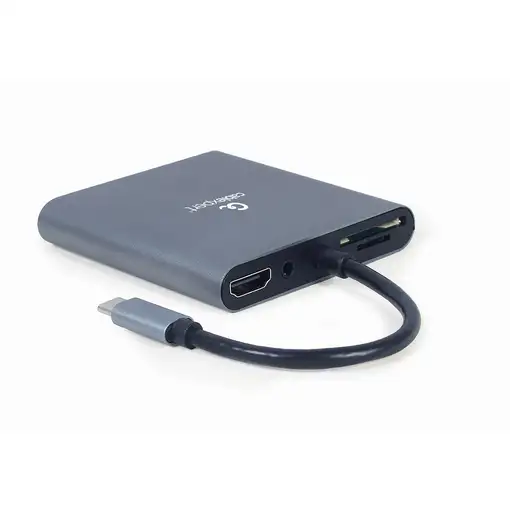 Gembird A-CM-COMBO6-01 base para portátil y replicador de puertos USB 3.2 Gen 1 (3