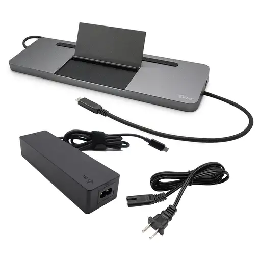 i-tec Metal SB-C Ergonomic 4K 3x Display Docking Station with Power Delivery 85 W