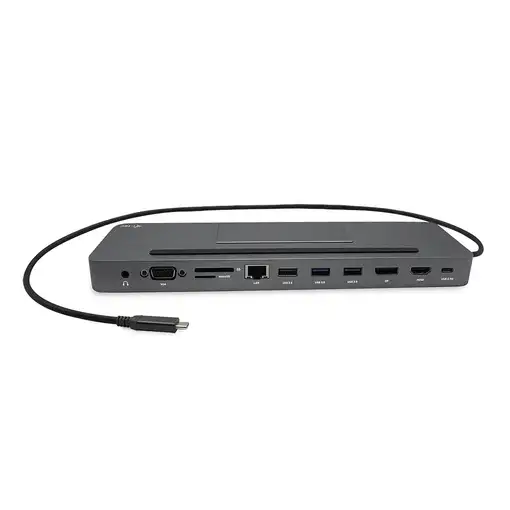 i-tec Metal SB-C Ergonomic 4K 3x Display Docking Station with Power Delivery 85 W