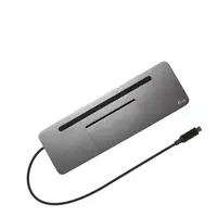 i-tec Metal SB-C Ergonomic 4K 3x Display Docking Station with Power Delivery 85 W