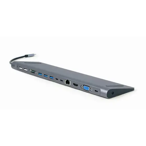 Gembird A-CM-COMBO9-01 base para portátil y replicador de puertos USB 3.2 Gen 1 (3