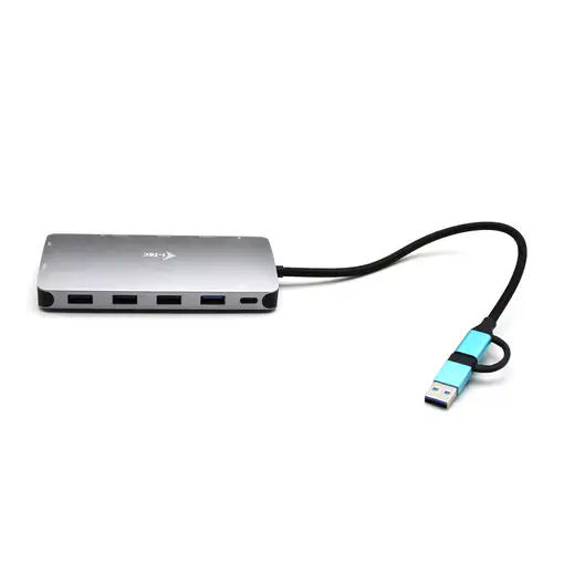 i-tec USB 3.0 USB-C/Thunderbolt 3x Display Metal Nano Dock with LAN + Power Delive