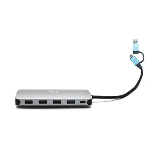 i-tec USB 3.0 USB-C/Thunderbolt 3x Display Metal Nano Dock with LAN + Power Delive