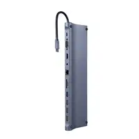 Gembird A-CM-COMBO11-01 base para portátil y replicador de puertos Alámbrico USB 3