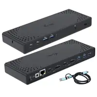 i-tec USB 3.0 / USB-C / Thunderbolt 3 Dual Display Docking Station Gen2 + Power De