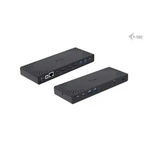 i-tec USB 3.0 / USB-C / Thunderbolt 3 Dual Display Docking Station Gen2 + Power De