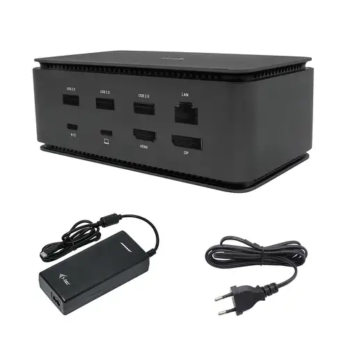 i-tec Metal USB4 Docking station Dual 4K HDMI DP with Power Delivery 80 W + Univer