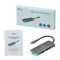 i-tec Metal USB-C Nano Dock 4K HDMI + Power Delivery 100 W