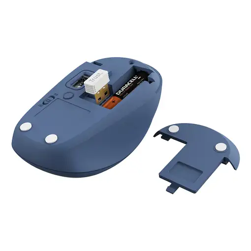 Trust Yvi+ ratón Universal Ambidextro RF Wireless + Bluetooth Óptico 1600 DPI