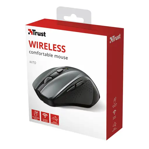 Trust Nito ratón Oficina mano derecha RF inalámbrico 2200 DPI