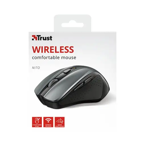 Trust Nito ratón Oficina mano derecha RF inalámbrico 2200 DPI