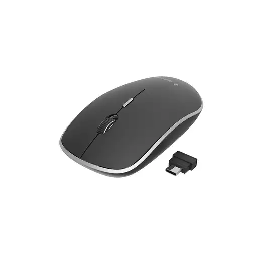 Gembird MUSW-4BSC-01 ratón Ambidextro RF Wireless + USB Type-C Óptico 1600 DPI