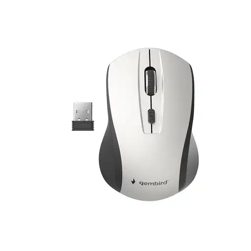 Gembird MUSW-4B-02-BS ratón Oficina Ambidextro RF inalámbrico Óptico 1600 DPI