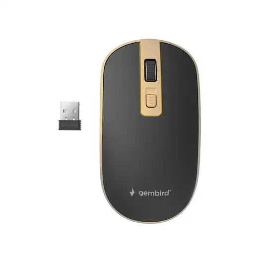 Gembird MUSW-4B-06-BG ratón Oficina Ambidextro RF inalámbrico Óptico 1600 DPI