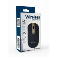 Gembird MUSW-4B-06-BG ratón Oficina Ambidextro RF inalámbrico Óptico 1600 DPI
