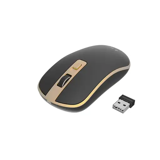 Gembird MUSW-4B-06-BG ratón Oficina Ambidextro RF inalámbrico Óptico 1600 DPI
