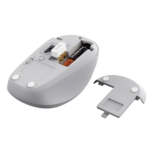 Trust Yvi+ ratón Universal Ambidextro RF Wireless + Bluetooth Óptico 1600 DPI