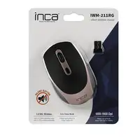 Inca IWM-211RG ratón Oficina mano derecha RF inalámbrico Óptico 1600 DPI