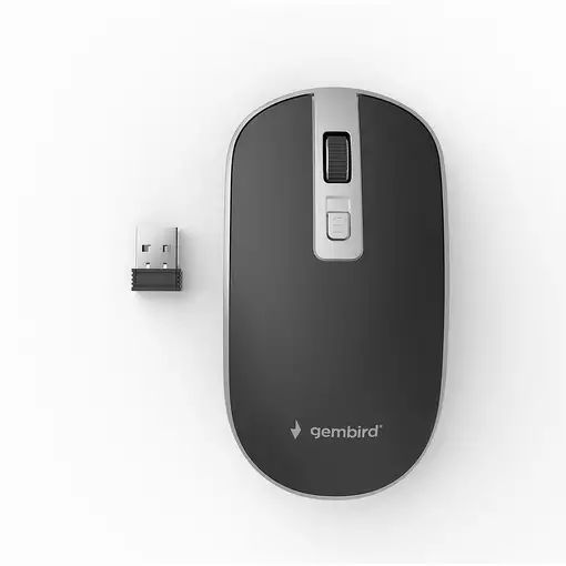 Gembird MUSW-4B-06-BS ratón Oficina Ambidextro RF inalámbrico Óptico 1600 DPI