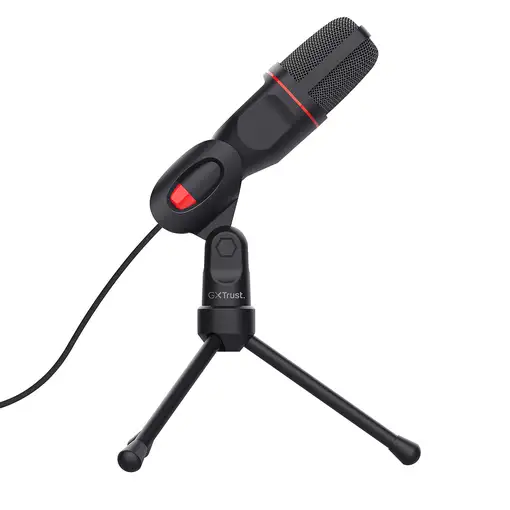 Trust GXT 212 Negro, Rojo Micrófono para PC