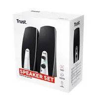 Trust 24660 conjunto de altavoces 5 W PC/ordenador portátil Negro, Metálico 2.0 ca