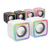 Mars Gaming MSCUBEW Blanco, Altavoces Gaming RGB Compactos, Procesador Sonido DSP