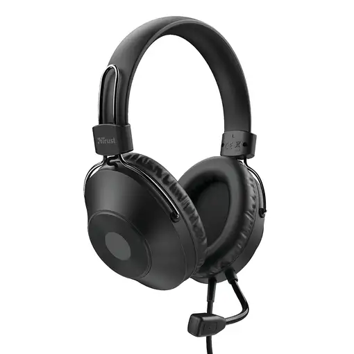 Trust HS-250 Auriculares Alámbrico Diadema Llamadas/Música Negro