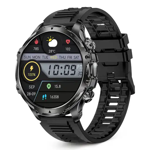 Ksix Smartwatch KISX Venture, Pantalla XXL TFT 1,85", Aut. 10 días, Modos deporte