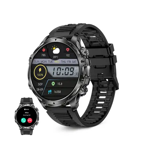 Ksix Smartwatch KISX Venture, Pantalla XXL TFT 1,85", Aut. 10 días, Modos deporte