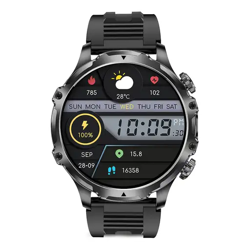 Ksix Smartwatch KISX Venture, Pantalla XXL TFT 1,85", Aut. 10 días, Modos deporte