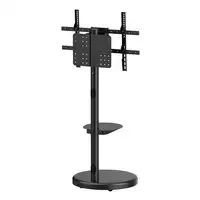 AISENS Soporte de suelo con rueda, bandeja para DVD para monitor/TV 50kg de 37-86,