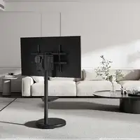 AISENS Soporte de suelo con rueda, bandeja para DVD para monitor/TV 50kg de 37-86,