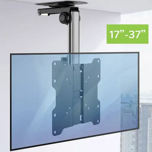 Techly ICA-CPLB 222 soporte para TV 94 cm (37") Negro, Plata