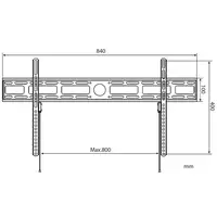 Techly ICA-PLB 840 soporte para TV 2,03 m (80'') Negro Techly ICA-PLB 840 soporte para TV 2,03 m (80'') Negro
