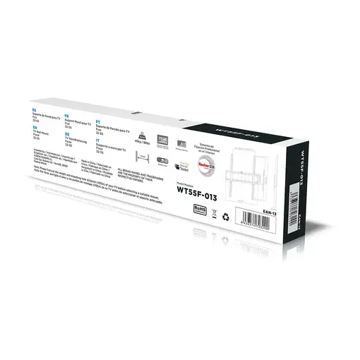 AISENS WT55F-013 soporte para TV 139,7 cm (55") Negro