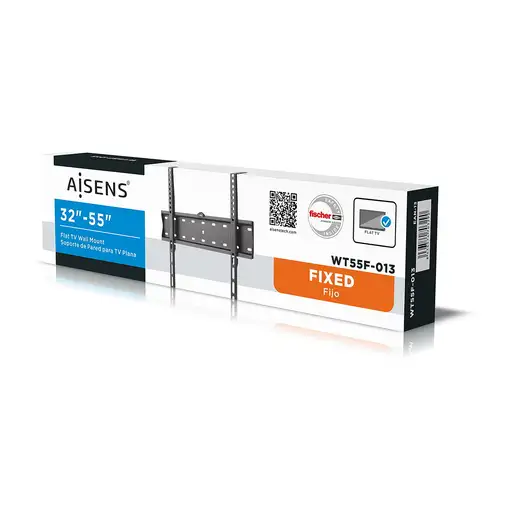 AISENS WT55F-013 soporte para TV 139,7 cm (55") Negro