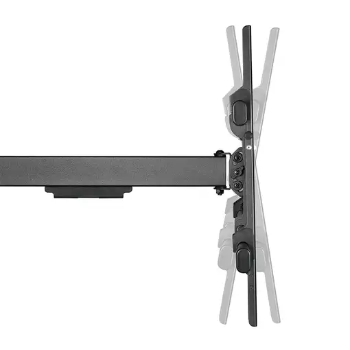 AISENS Soporte Pro Giratorio, Inclinable Y Nivelable Para Monitor/tv 50kg De 43-80
