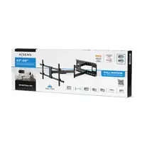 AISENS Soporte Pro Giratorio, Inclinable Y Nivelable Para Monitor/tv 50kg De 43-80