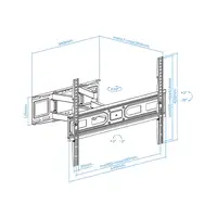 TooQ Soporte de pared para pantallas 37”- 80”