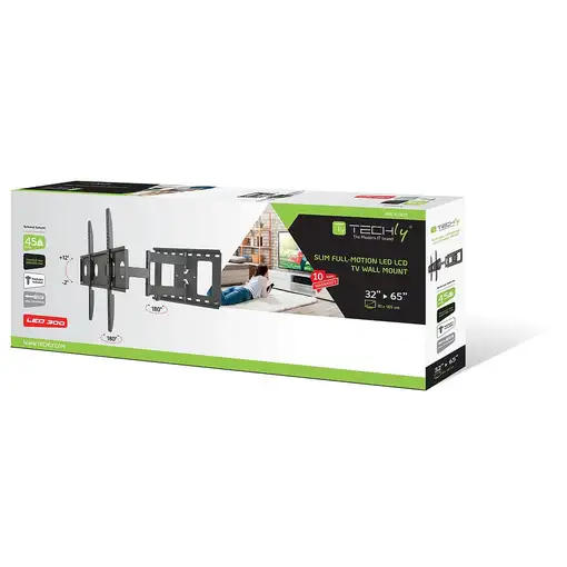 Techly ICA-PLB 148L soporte para TV 165,1 cm (65'') Negro