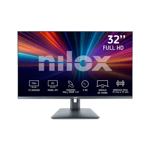Nilox MONITOR 32'' NXM32FHD11 IPS 5MS HDMI VGA pantalla para PC 81,3 cm (32'') 1920 Nilox MONITOR 32'' NXM32FHD11 IPS 5MS HDMI VGA pantalla para PC 81,3 cm (32'') 1920