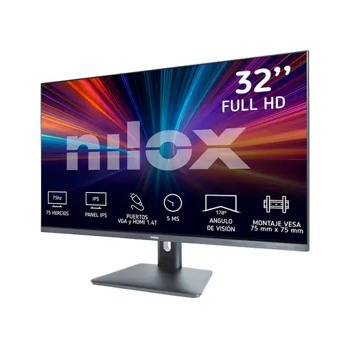 Nilox MONITOR 32'' NXM32FHD11 IPS 5MS HDMI VGA pantalla para PC 81,3 cm (32'') 1920