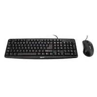iggual COM-CK-BASIC teclado Ratón incluido Universal USB QWERTY Español Negro