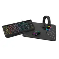 Krom Kenya teclado Ratón incluido Juego USB Negro