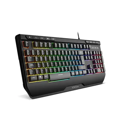 Krom Kenya teclado Ratón incluido Juego USB Negro