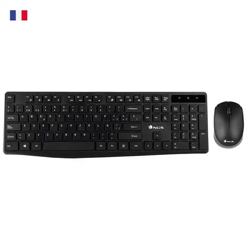 NGS Allure Kit, AZERTY, FR teclado Ratón incluido Universal RF inalámbrico Francés